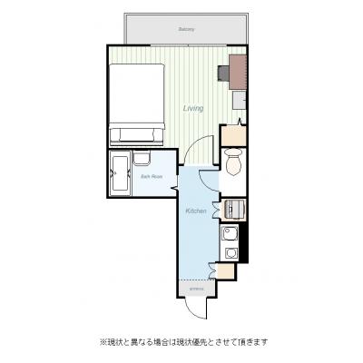 ユニオンマンスリー東京駅３　803　1K・ダブル☆新幹線なども利用可能！出張や帰省も便利の物件間取り図