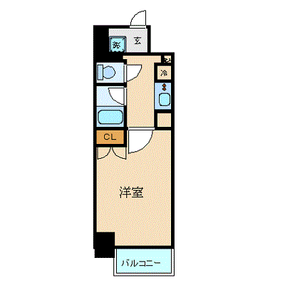 マンスリーリブマックス小田急町田ステーションフロント△『1名入居限定・1K・23平米・独立洗面』≪スタンダードシリーズ≫の物件間取り図