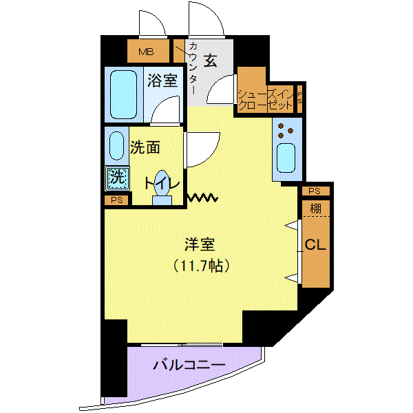 マンスリーリブマックス千駄木ステーションフロント●『33平米・駅1分』【独立洗面・浴室乾燥付】≪スタンダードシリーズ≫の物件間取り図