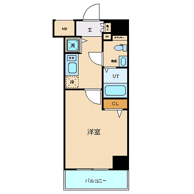 マンスリーリブマックス東陽町木場グランド★『26平米』【独立洗面・浴室乾燥付】≪エクセレントシリーズ≫の物件間取り図