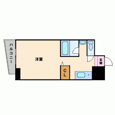 グッドステイ広島比治山公園西◎【ベーシック・全室角部屋・NET対応】の物件間取り図