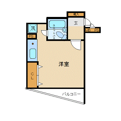 マンスリーリブマックス橋本ステーションステイ■『1R・3点UB』≪スマートシリーズ≫の物件間取り図