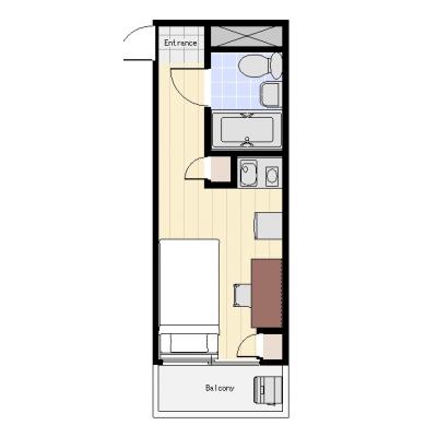 ユニオンマンスリー表参道１　303　1R・シングル☆3路線利用可能でアクセス良好☆の物件間取り図