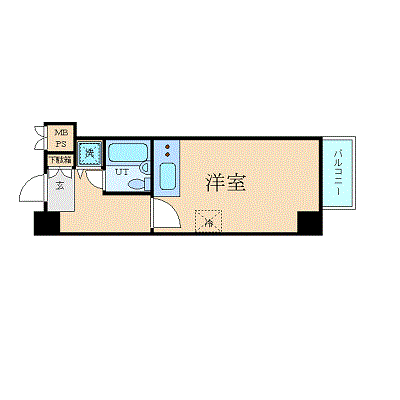 マンスリーリブマックス中央線御茶ノ水ノースサイド●【20㎡・UBタイプ】≪スマートシリーズ≫の間取り図