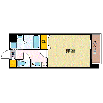 マンスリーリブマックス薬院エンクレスト●【NET対応】≪スタンダードシリーズ≫の間取り図