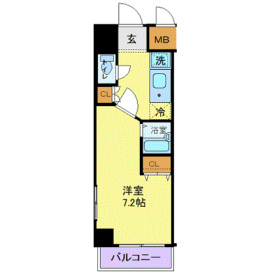 マンスリーリブマックス船橋駅南※【NET対応・浴室乾燥付】≪スタンダードシリーズ≫の物件間取り図