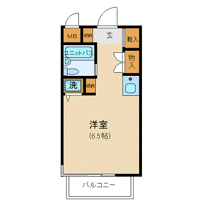 マンスリーリブマックス東横線白楽Ⅱ△【NET対応】≪スマートシリーズ≫の物件間取り図
