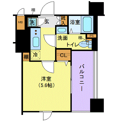 マンスリーリブマックス蒲田グランドエグゼ■『駅徒歩2分』【独立洗面・浴室乾燥付】≪エクセレントシリーズ≫の物件間取り図