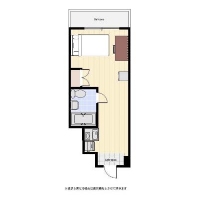 ユニオンマンスリー横浜吉野町１　602　1R・シングル☆眺めのいいお部屋♪人気のデスク＆チェア付き♪地下鉄ブルーライン「吉野町駅」徒歩2分の物件間取り図