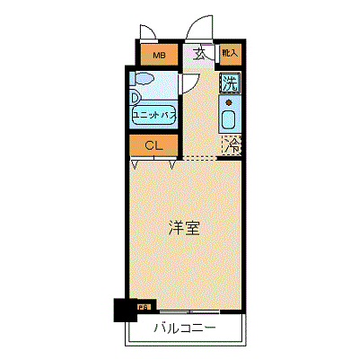 マンスリーリブマックス早稲田ステーションステイ□【3点UB・駅2分・20平米】≪スマートシリーズ≫の間取り図