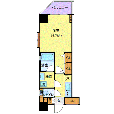 グッドステイ神田駅東□【ハイクラス】の物件間取り図