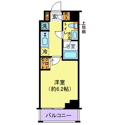 グッドステイ豊洲※『独立洗面・浴室乾燥付』【ベーシック】の物件間取り図