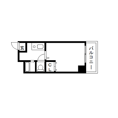 マンスリーリブマックス広島駅南ローゼ▽【NET対応】≪スタンダードシリーズ≫の物件間取り図