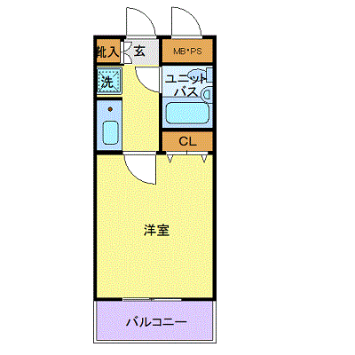 グッドステイ相模原・横浜線●【ライト・セミダブル】の物件間取り図