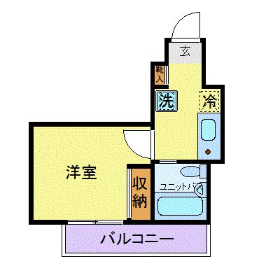 マンスリーリブマックス渋谷■【UBタイプ】≪スタンダードシリーズ≫の物件間取り図