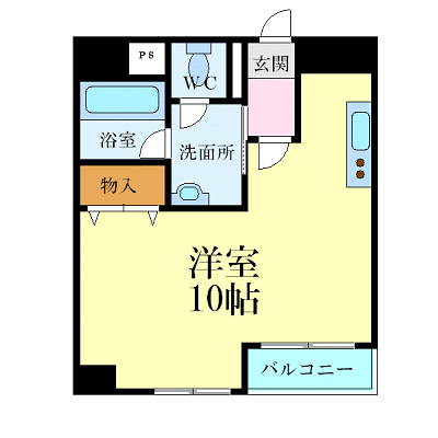 マンスリーリブマックス姫路駅前ＮＯＲＴＨ★【NET対応・温水洗浄便座】≪スタンダードシリーズ≫の間取り図