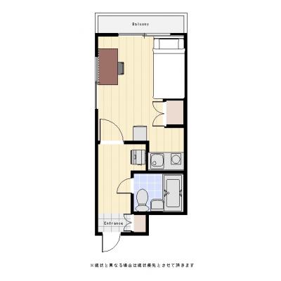 ユニオンマンスリー赤羽７　201　1R・シングル☆JR埼京線赤羽駅徒歩5分！駅前にイトーヨーカドー有の物件間取り図