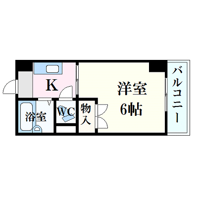 グッドステイ広島八丁堀南※【Wi-Fi対応・ベーシック・駅5分・NET対応】の物件間取り図