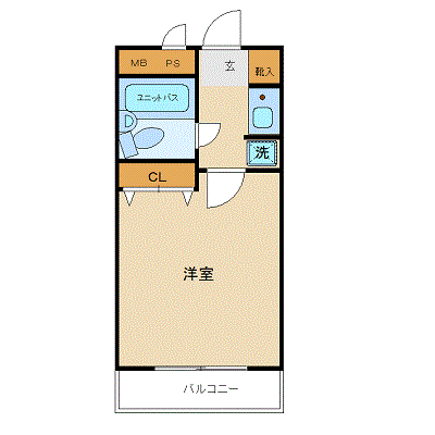 マンスリーリブマックス橋本ステーションステイ■『1K・3点UB』≪スマートシリーズ≫の物件間取り図