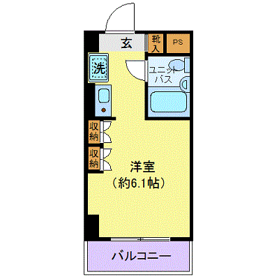 マンスリーリブマックス橋本EASTシティ■【UBタイプ】≪スマートシリーズ≫の物件間取り図