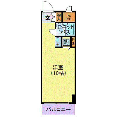 グッドステイ横浜５　石川町■【ライト・セミダブル・EMネット無料】の物件間取り図