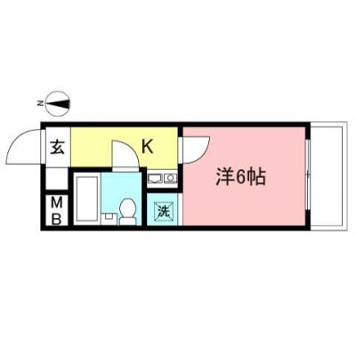 東都マンスリー　プレール新中野【オートロック付き・ＷｉＦｉ対応♪♪】の物件間取り図