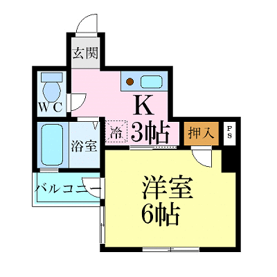 グッドステイ平和記念公園前ラ・パンセ★【ベーシック・NET対応・セパレート】の物件間取り図