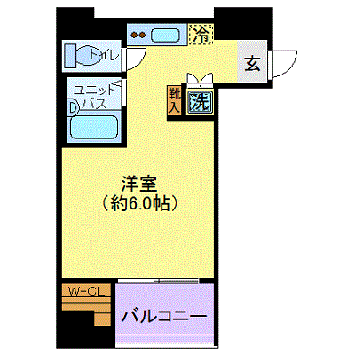 マンスリーリブマックス新富町シンシア『駅徒歩2分』△【NET対応・浴室乾燥付】≪スタンダードシリーズ≫の物件間取り図