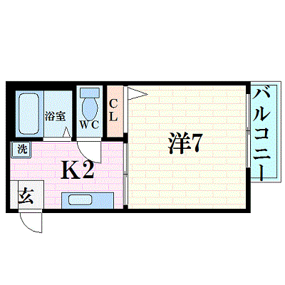 グッドステイ住吉本町※【ベーシック・快速停車駅２分・NET対応】の物件間取り図