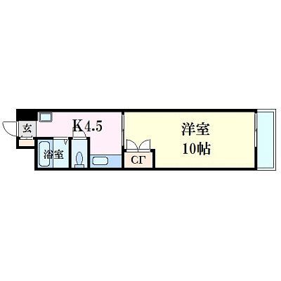 マンスリーリブマックス広島駅東【NET対応】≪スタンダードシリーズ≫の物件間取り図