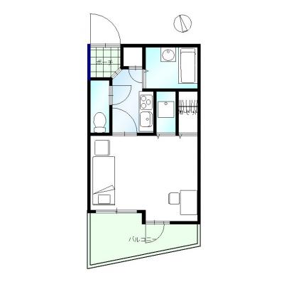 ∞コンシェル新宿２∞🌹東京女子医大近く☆学生の実習・研修利用大歓迎🌹徒歩圏にスーパーあり☆彡大都会新宿なのに生活に便利🌹オートロック付き・バイトイレ別🍀全室除菌清掃済☆WIFIレンタル可🍀の物件間取り図