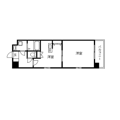 マンスリーリブマックス広島八丁堀北■『1DK』【洗浄機能付便座・NET対応】≪スタンダードシリーズ≫の物件間取り図