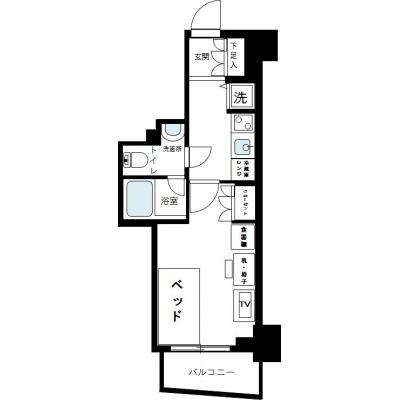 マンスリーステージ大山【光回線インターネット（WIFI対応）無料！管理費無料！！２駅利用可】の物件間取り図