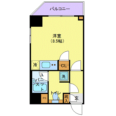 マンスリーリブマックス錦糸町クレイシア☆【浴室乾燥付】≪スタンダードシリーズ≫の間取り図