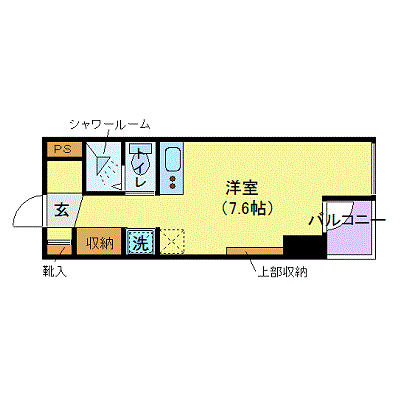 マンスリーリブマックス東日本橋・馬喰町シティハイツ■【駅1分・22㎡・シャワーブース】≪スタンダードシリーズ≫の物件間取り図