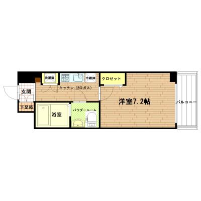 ワールドマンスリー西天満✨梅田・天王寺・京橋へアクセス可能✨の物件間取り図