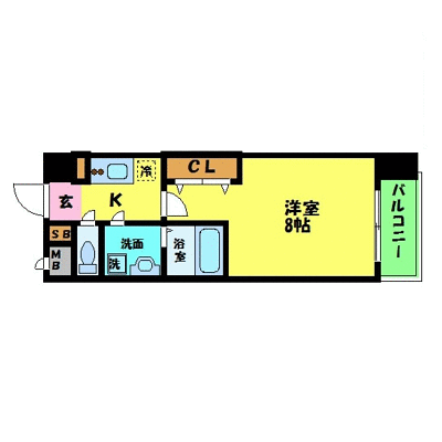 グッドステイ新大阪駅前アドバンス★【ハイクラス・洗浄機能付便座・浴室乾燥機・2008年築・ガス２口コンロ】の物件間取り図