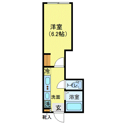 マンスリーリブマックス京急本線横浜・鶴見リバーサイド□【独立洗面・浴室乾燥付】≪エクセレントシリーズ≫の物件間取り図