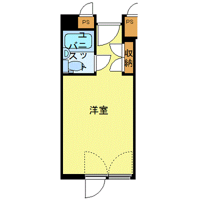 ≪ホテルタイプ≫マンスリーリブマックス札幌駅前【シングルルーム】の物件間取り図