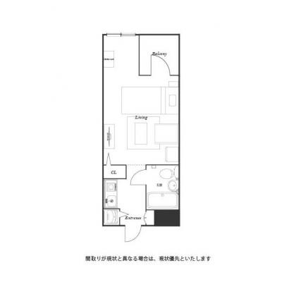 ユニオンマンスリー千石白山１　302　1R・シングル・くつろぎstyle☆千石駅徒歩6分＆本駒込駅徒歩8分の間取り図