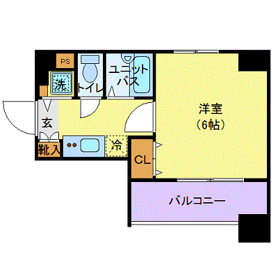 グッドステイ東日本橋リバーサイド■『駅徒歩5分・浴室乾燥付』【ベーシック】の物件間取り図