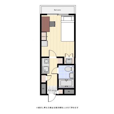 ユニオンマンスリー錦糸町３　408　1K・シングル☆東京スカイツリーが徒歩圏内♪オートロック付！の物件間取り図