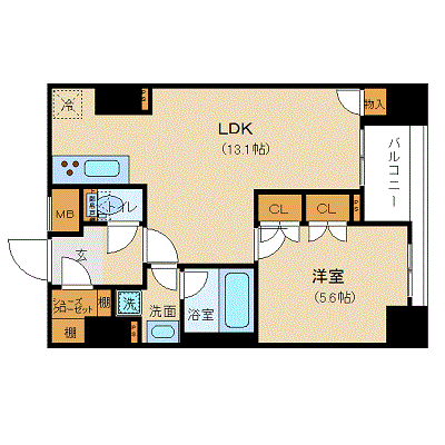 グッドステイ日本橋アプレシティ■【ベーシック】の物件間取り図