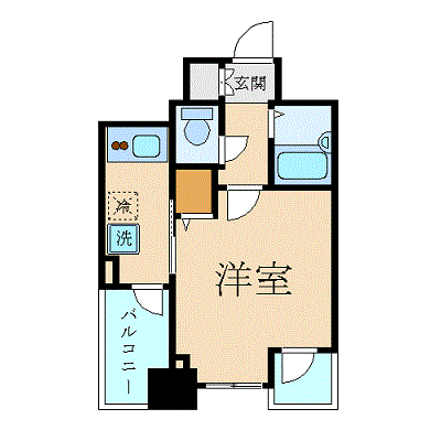 グッドステイ東日本橋駅前▲『1K・19平米・駅1分・セパレート・浴室乾燥・洗浄便座』【ベーシック】の物件間取り図