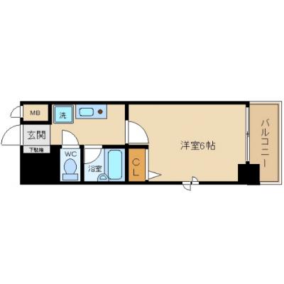 ＳＬマンスリー新大阪～キャンペーン開始！『新大阪駅徒歩７分』・ネット無料・分譲仕様のキレイなお部屋～の物件間取り図