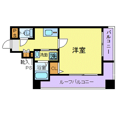 グッドステイ浅草雷門■『25平米・駅近5分・独立洗面・浴室乾燥付』【ベーシック】の物件間取り図