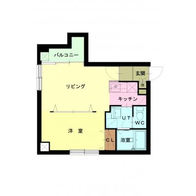 ✩1LDK✩アルファスクエア大通西17【地下鉄まで徒歩２分・駐車場あります！！】の間取り図