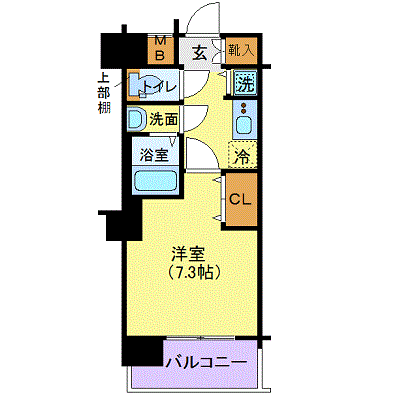 マンスリーリブマックス押上プライムEAST■【24㎡・駅2分・独立洗面】≪スタンダードシリーズ≫の間取り図