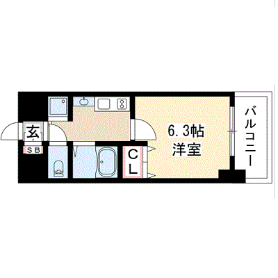 グッドステイ名古屋大須観音駅前サクシード■【ベーシック・駅1分・NET対応】の物件間取り図