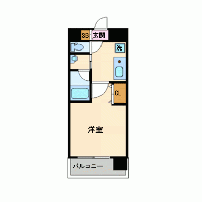 グッドステイ心斎橋東ジュネーゼグラン■【ベーシック・NET対応・洗浄機能付便座】の物件間取り図